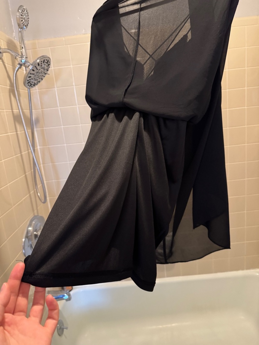 🖤 Women’s Forever 21 Sheer Black Strappy Maxi Dress with Slit 🖤 - Picture 13 of 13